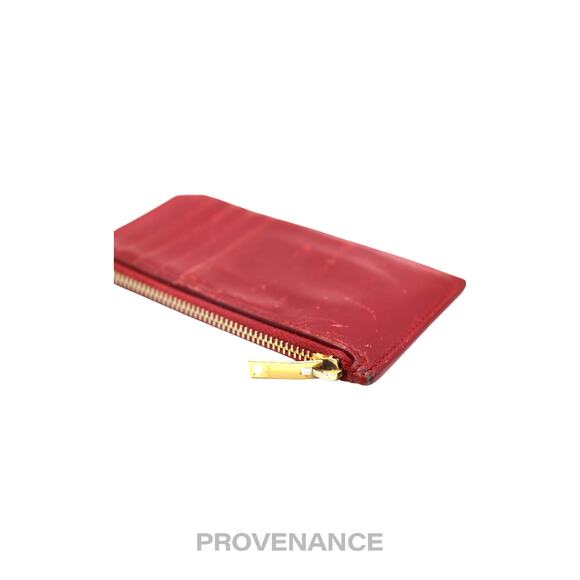 🔴 Saint Laurent Paris SLP Fragment Zip Card Wallet - Red - Picture 5 of 8